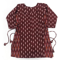 Kalaabam Maroon Tie-Side Short Kurti