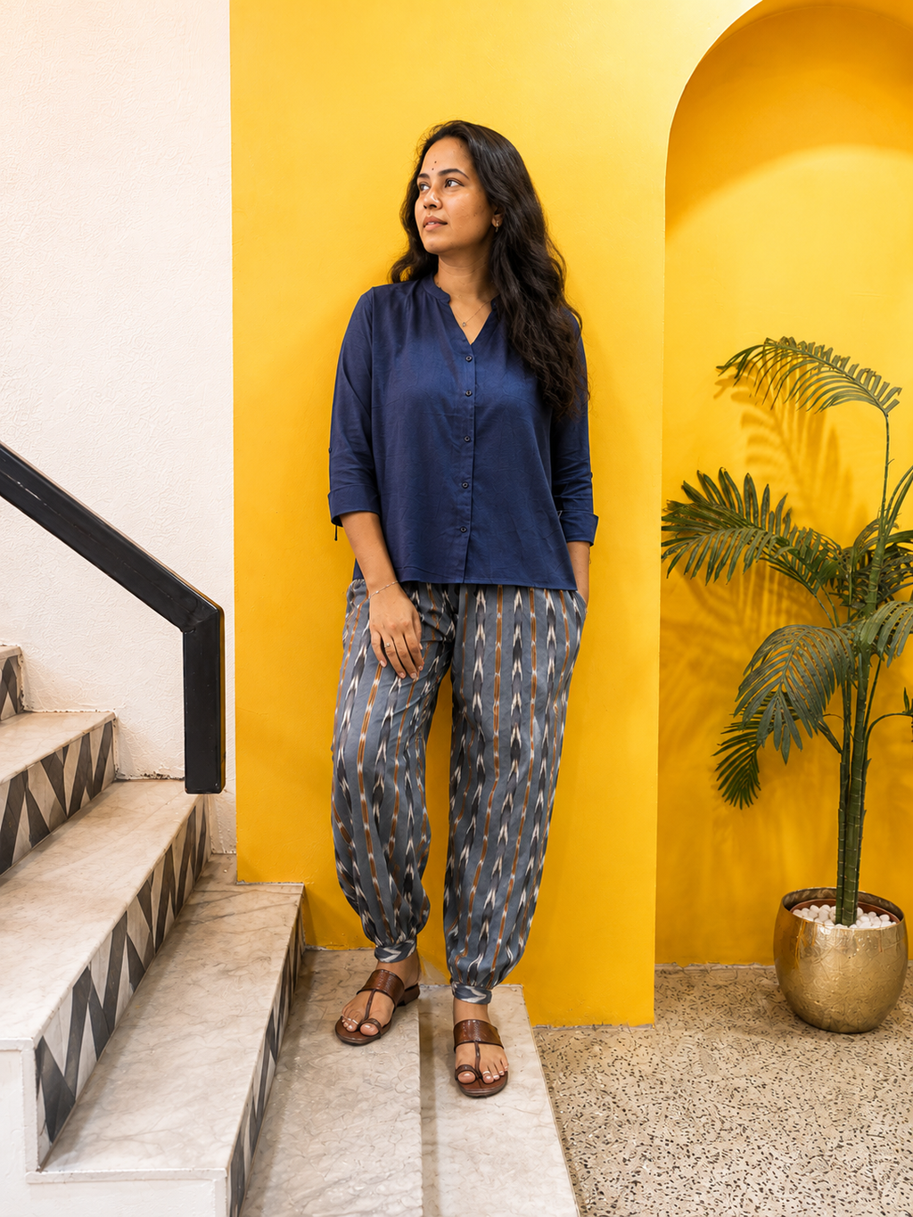 Kalaabam Cotton Ikkat Set