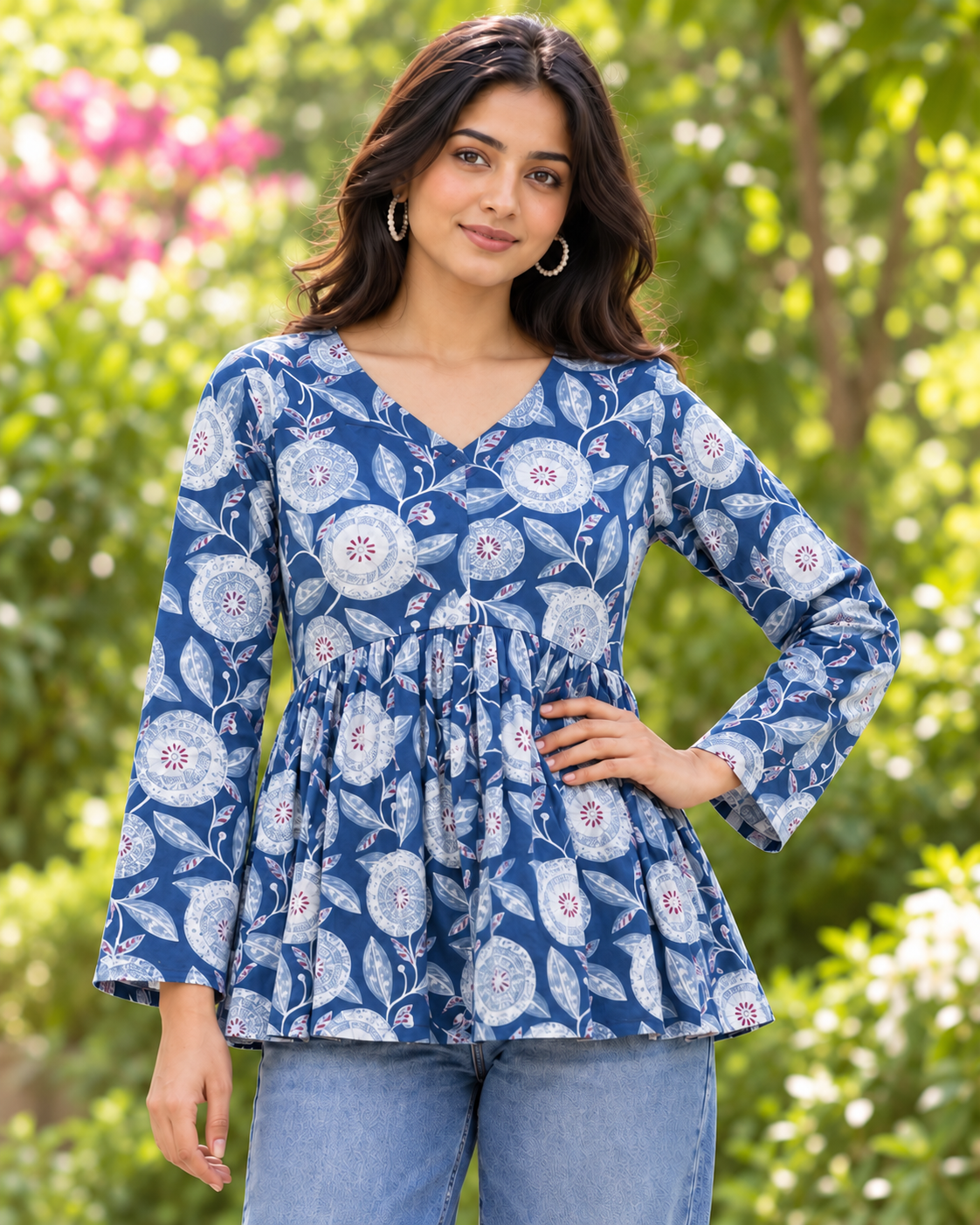 Kalaabam classic Indigo Short Top Main image