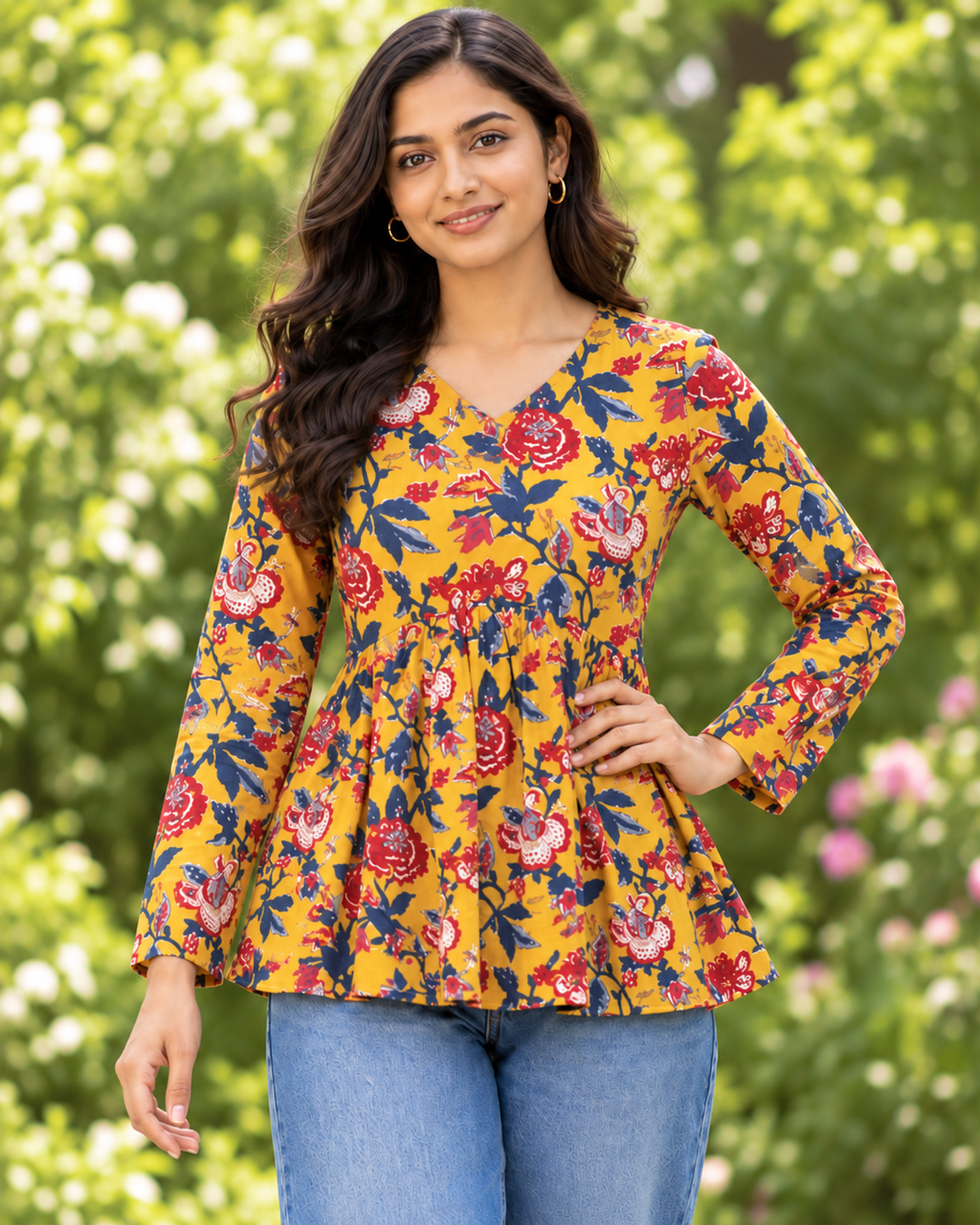 Kalaabam Marigold Short Top
