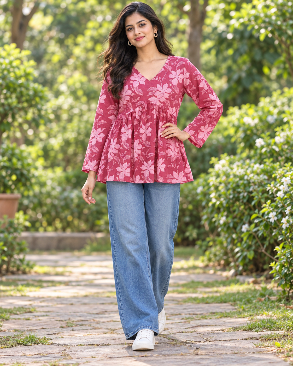 kalaabam Rose Pink Short Top Secondary image
