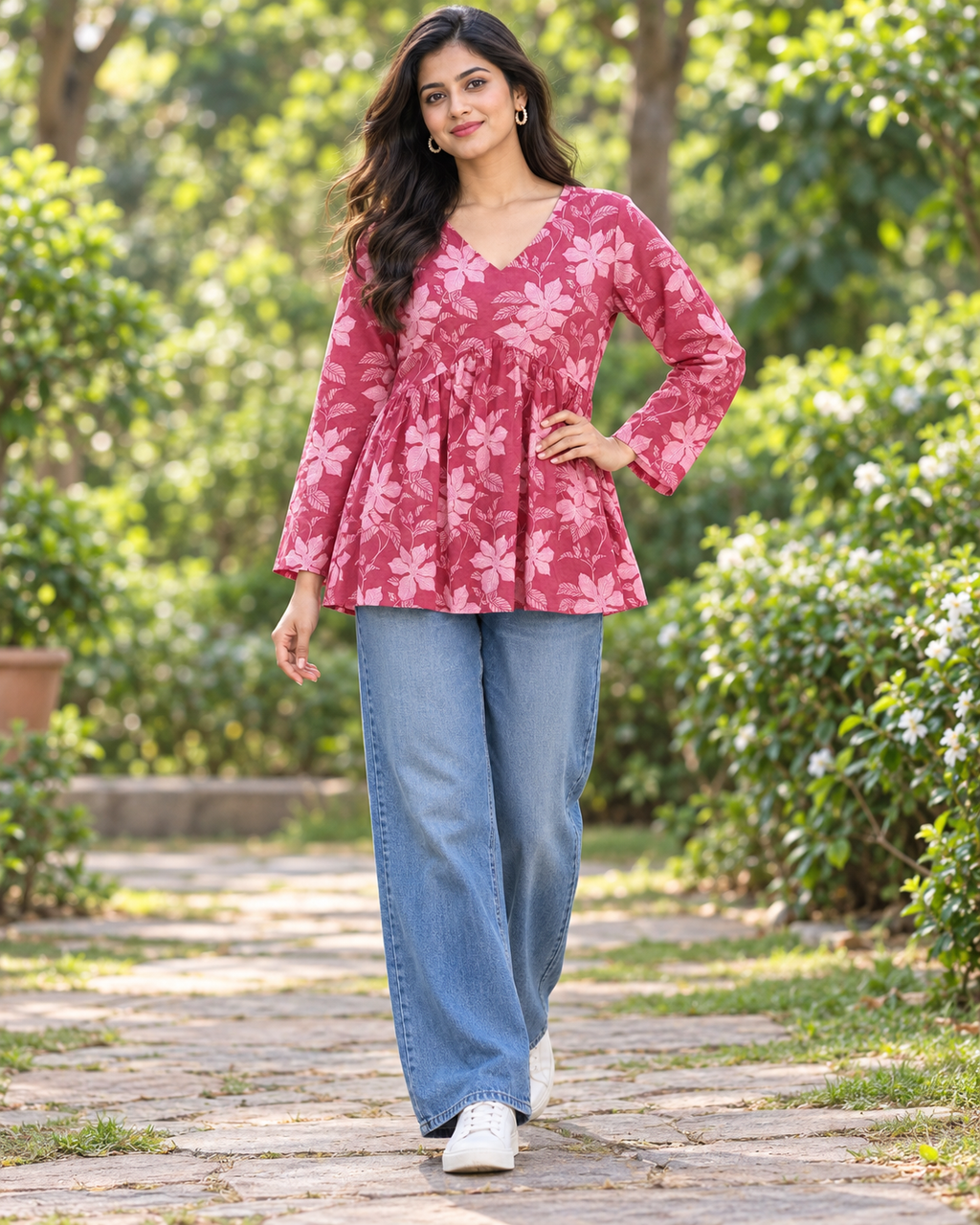 kalaabam Rose Pink Short Top