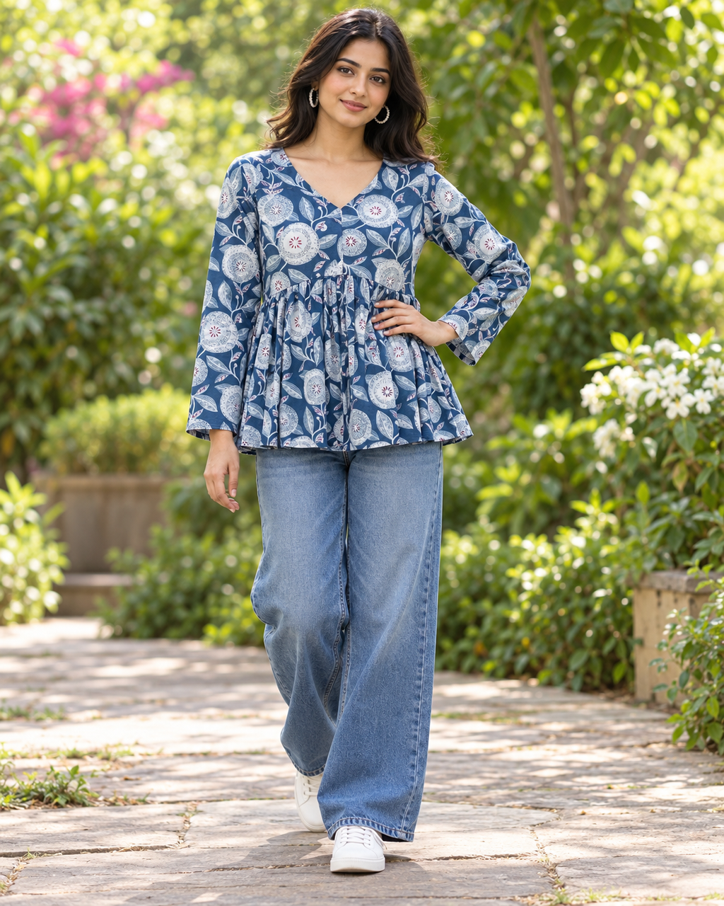 Kalaabam classic Indigo Short Top