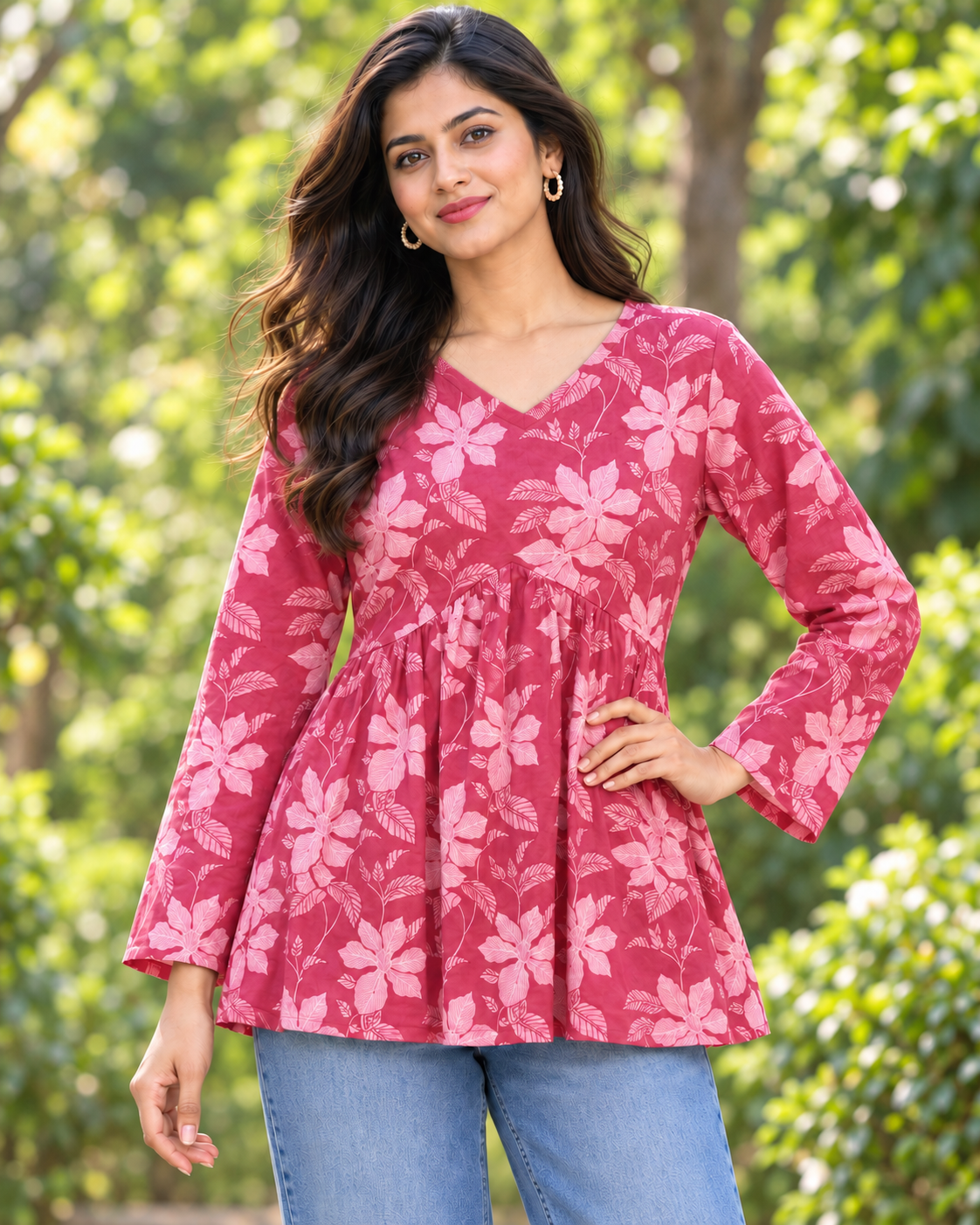 kalaabam Rose Pink Short Top