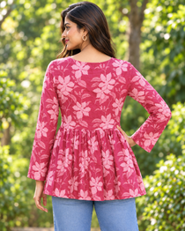 kalaabam Rose Pink Short Top