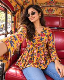 Kalaabam Marigold Short Top