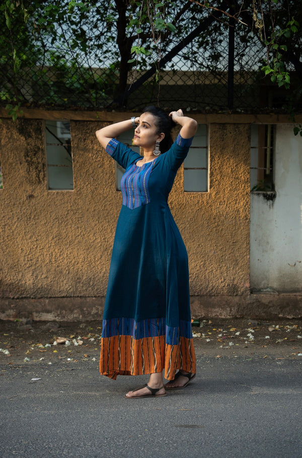 Indigo Handcrafted Cotton Dress