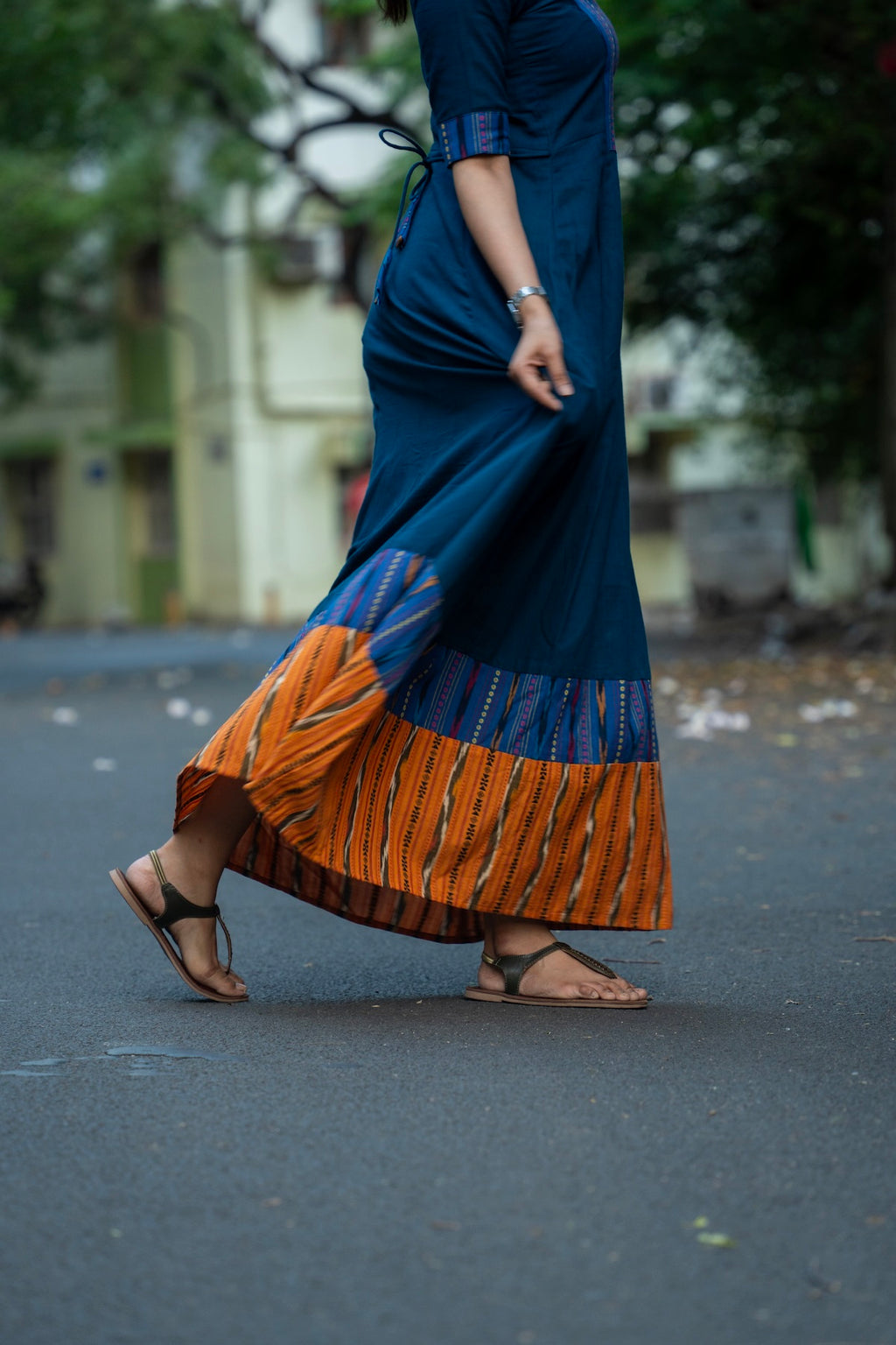 Indigo Handcrafted Cotton Dress