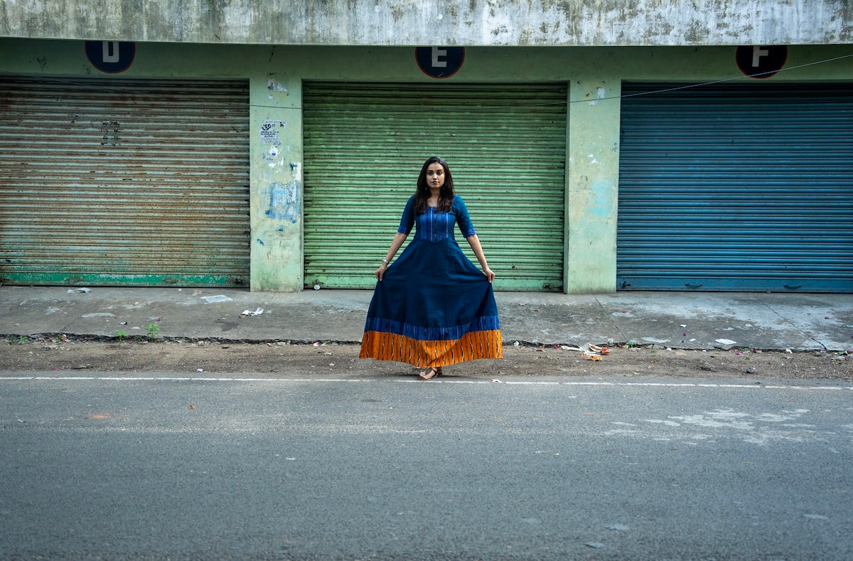 Indigo Handcrafted Cotton Dress