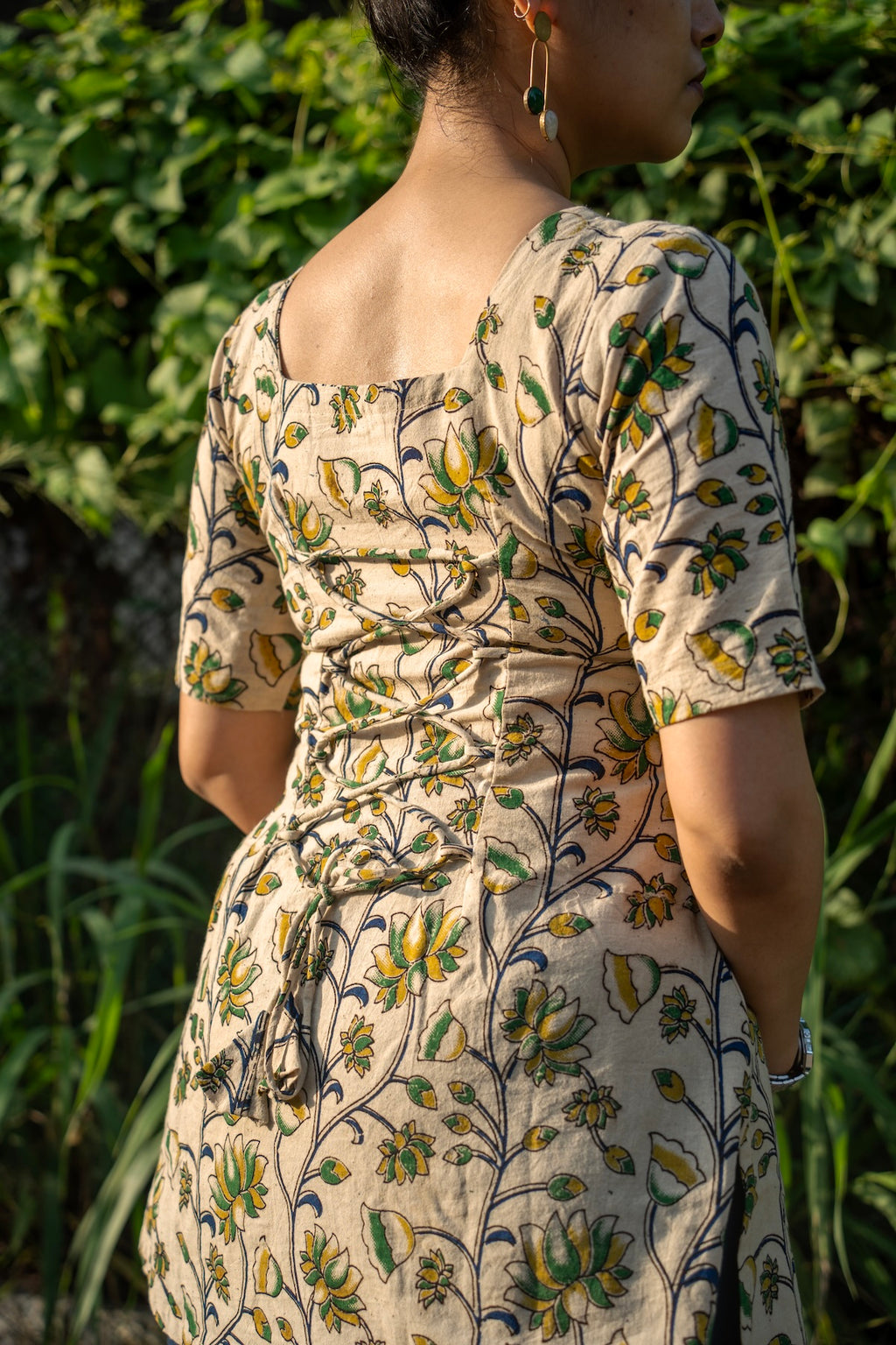 Kalaabam Floral Cotton Short Top